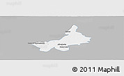 Gray Panoramic Map of Tarnobrzeg I, single color outside