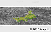 Satellite Panoramic Map of Tarnobrzeg I, desaturated