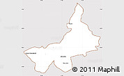 Classic Style Simple Map of Tarnobrzeg I, cropped outside