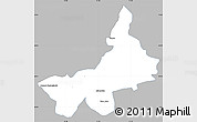 Gray Simple Map of Tarnobrzeg I, single color outside