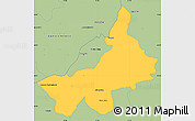 Savanna Style Simple Map of Tarnobrzeg I