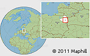 Savanna Style Location Map of Bialystok, highlighted parent region