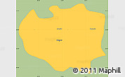 Savanna Style Simple Map of Bialystok