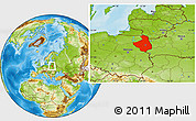 Physical Location Map of Podlaskie