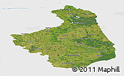 Satellite Panoramic Map of Podlaskie, single color outside