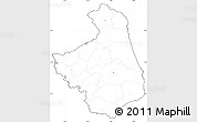 Blank Simple Map of Podlaskie, cropped outside, no labels