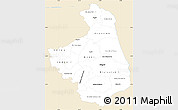 Classic Style Simple Map of Podlaskie, single color outside