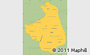 Savanna Style Simple Map of Podlaskie, single color outside