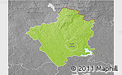 Physical 3D Map of Suwalki I, desaturated