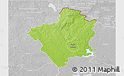 Physical 3D Map of Suwalki I, lighten, desaturated