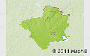 Physical 3D Map of Suwalki I, lighten
