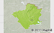 Physical 3D Map of Suwalki I, lighten, semi-desaturated