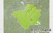 Physical 3D Map of Suwalki I, semi-desaturated