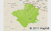 Physical 3D Map of Suwalki I, shaded relief outside