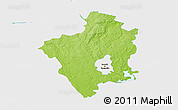 Physical 3D Map of Suwalki I, single color outside