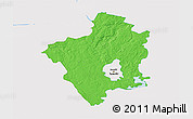 Political 3D Map of Suwalki I, single color outside