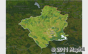 Satellite 3D Map of Suwalki I, darken