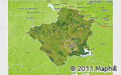 Satellite 3D Map of Suwalki I, physical outside