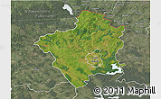 Satellite 3D Map of Suwalki I, semi-desaturated
