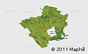 Satellite 3D Map of Suwalki I, single color outside