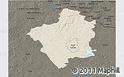 Shaded Relief 3D Map of Suwalki I, darken