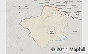 Shaded Relief 3D Map of Suwalki I, semi-desaturated