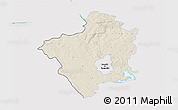 Shaded Relief 3D Map of Suwalki I, single color outside