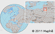 Gray Location Map of Suwalki I, highlighted parent region, within the entire country