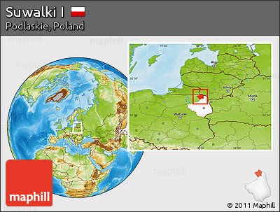 Physical Location Map of Suwalki I, highlighted parent region