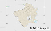 Shaded Relief Map of Suwalki I, single color outside