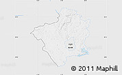 Silver Style Map of Suwalki I, single color outside