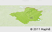 Physical Panoramic Map of Suwalki I, lighten