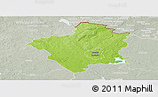 Physical Panoramic Map of Suwalki I, lighten, semi-desaturated