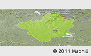 Physical Panoramic Map of Suwalki I, semi-desaturated