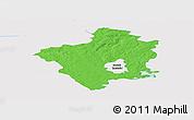Political Panoramic Map of Suwalki I, single color outside