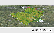 Satellite Panoramic Map of Suwalki I, semi-desaturated
