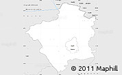 Silver Style Simple Map of Suwalki I