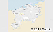 Classic Style 3D Map of Slupsk I, single color outside