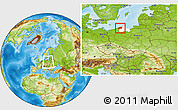 Physical Location Map of Slupsk I, highlighted parent region, within the entire country
