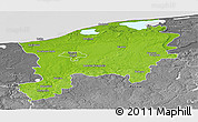 Physical Panoramic Map of Slupsk I, desaturated