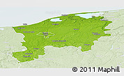 Physical Panoramic Map of Slupsk I, lighten