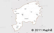 Classic Style Simple Map of Slupsk I, cropped outside