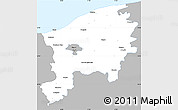 Gray Simple Map of Slupsk I, single color outside
