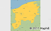 Savanna Style Simple Map of Slupsk I