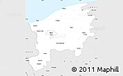 Silver Style Simple Map of Slupsk I