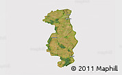 Satellite 3D Map of Tczew, cropped outside