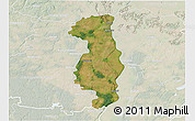 Satellite 3D Map of Tczew, lighten