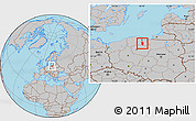 Gray Location Map of Tczew
