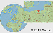 Savanna Style Location Map of Tczew