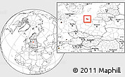 Blank Location Map of Wejherowo, within the entire country